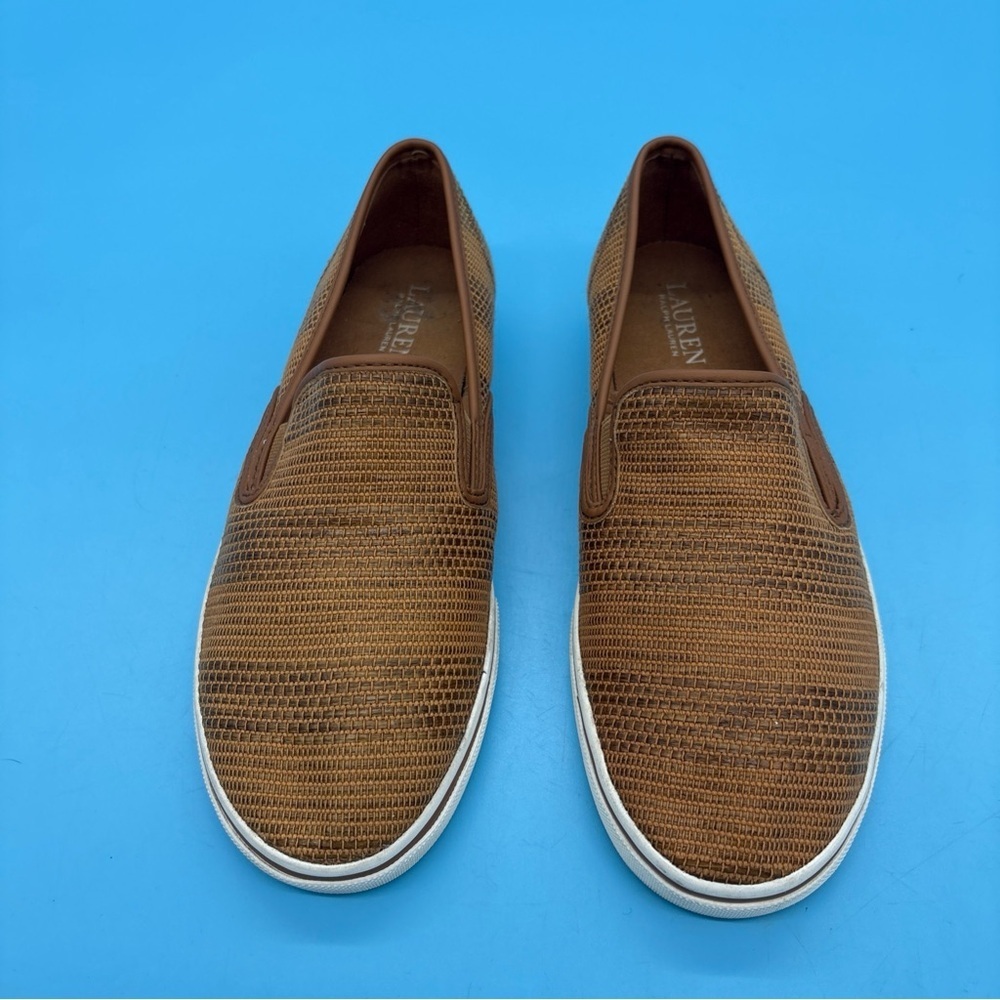 Lauren Ralph Lauren Janis Women’s Casual Slip-On Brown Shoes Size 8.5B